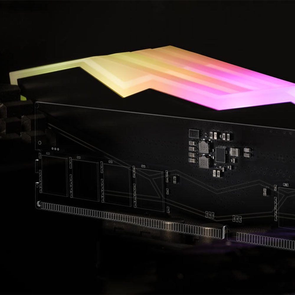 رام تيم جروب 64 جيجابايت (2×32 جيجابايت) 6000 ميجاهرتز T-FORCE DELTA DDR5 RGB
