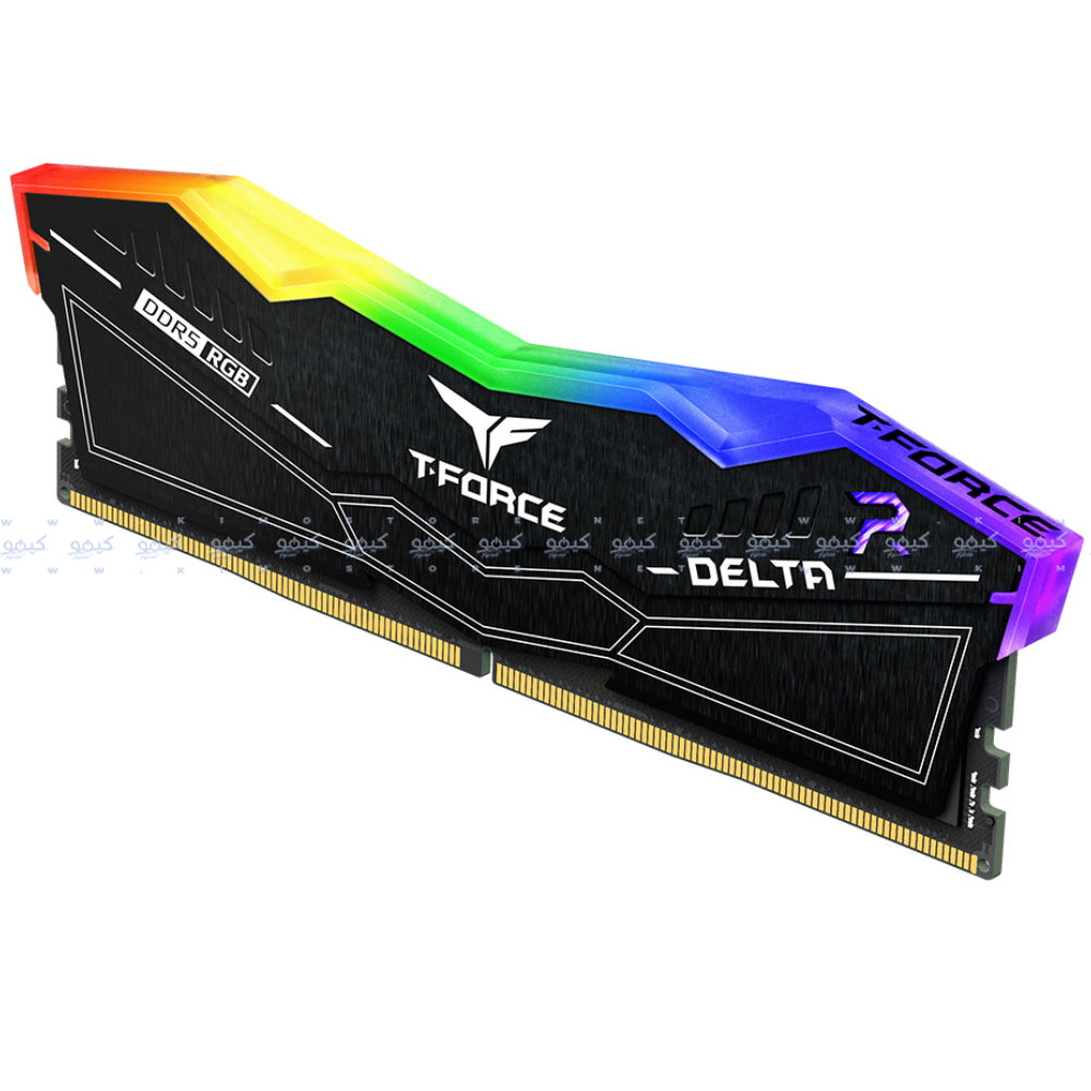 رام تيم جروب 64 جيجابايت 6400 ميجاهرتز T-FORCE Delta DDR5 RGB 