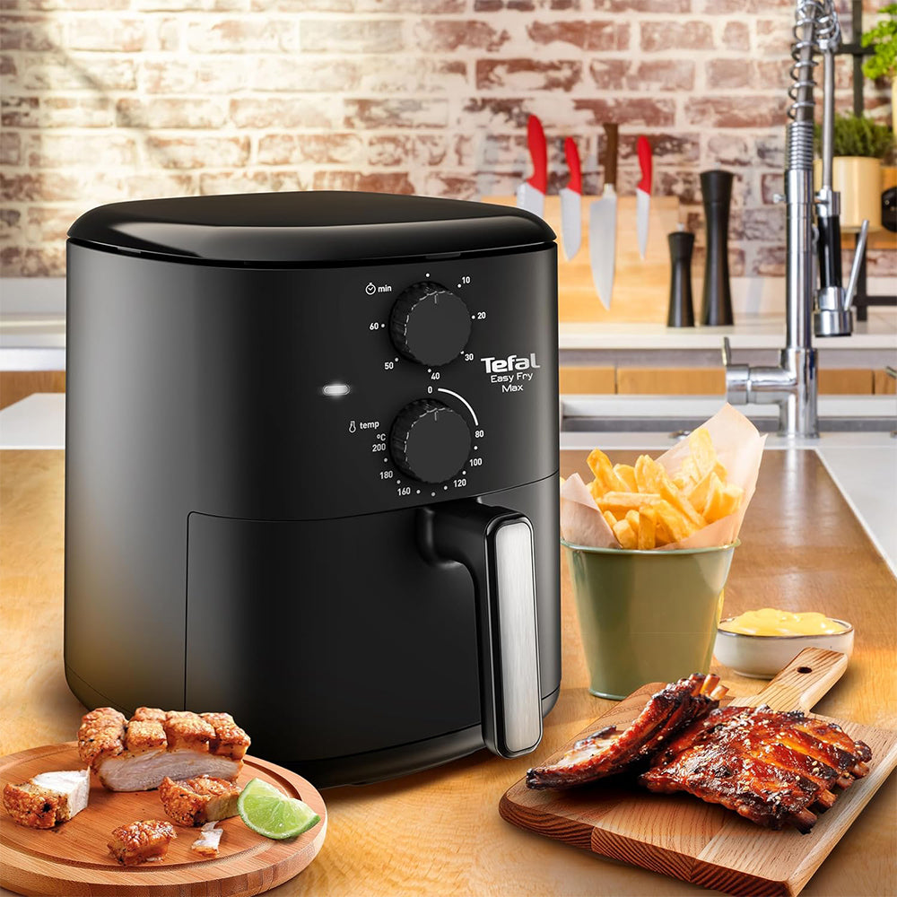 قلاية هوائية تيفال 5 لتر 11550 وات  Easy Fry Max Mechanical EY2418EG - أسود