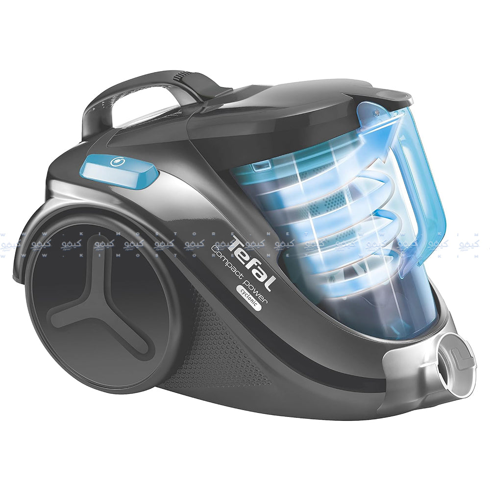 Tefal Bagless Vacuum Cleaner Compact Power Cyclonic TW3751EG 1.5L 750W 2000W - Black x Blue