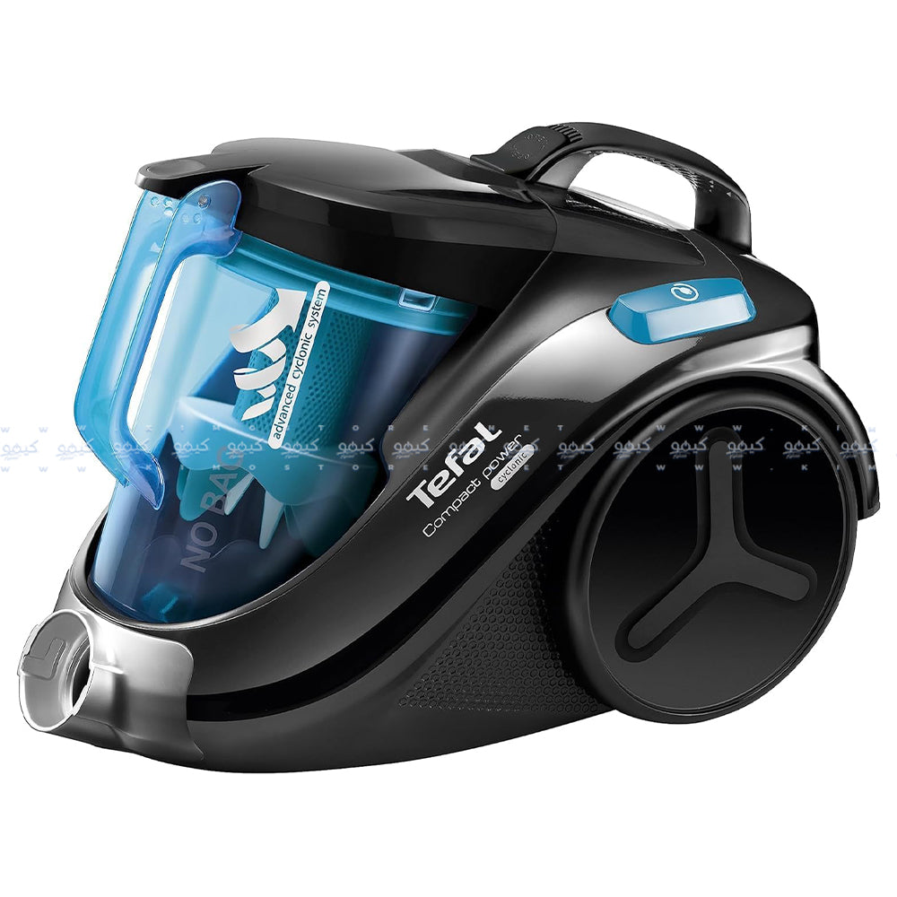 Tefal Bagless Vacuum Cleaner Compact Power Cyclonic TW3751EG 1.5L 750W 2000W - Black x Blue