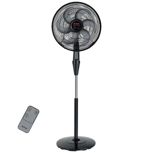 Tefal Stand Fan With Remote Silence Force VG4130EE 16 Inch - Black
