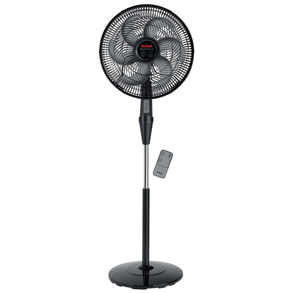 Tefal Stand Fan With Remote Silence Force VG4130EE 16 Inch - Black