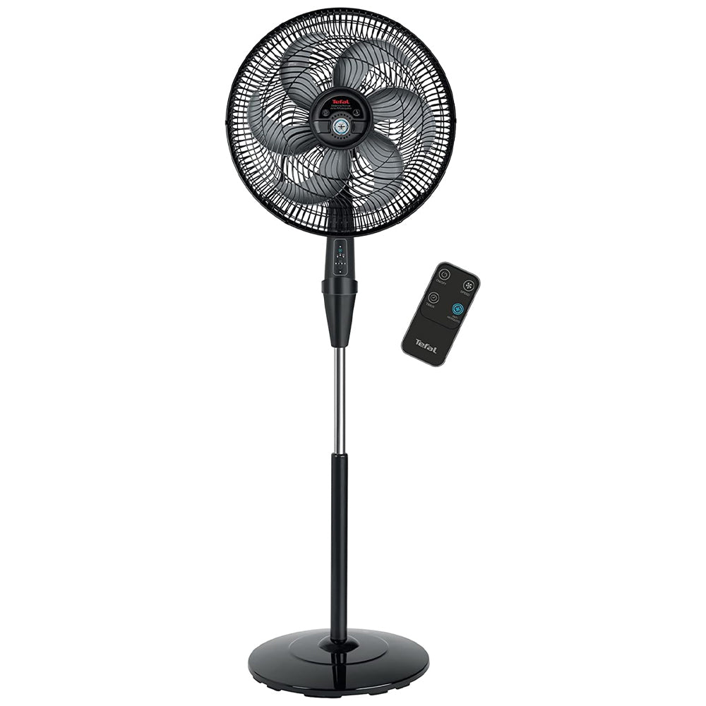 Tefal Stand Fan With Remote & Anti-Mosquito Silence Force VG4135EE 16 Inch - Black