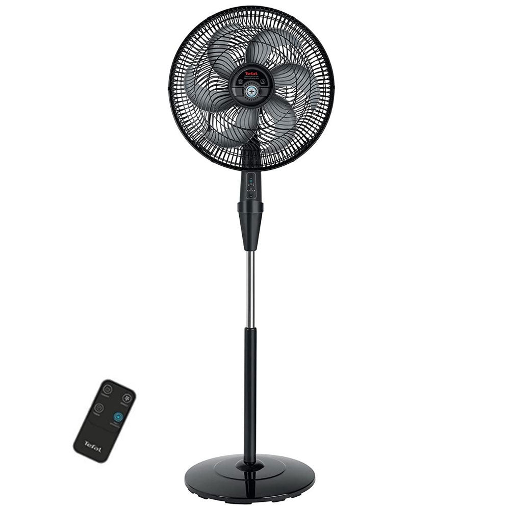Tefal Stand Fan With Remote & Anti-Mosquito Silence Force VG4135EE 16 Inch - Black