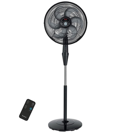 Tefal Stand Fan With Remote & Anti-Mosquito Silence Force VG4135EE 16 Inch - Black