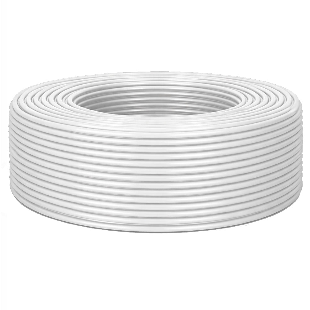 كابل كاميرا باور + داتا تليفكس برو 200 متر RG59 - ابيض