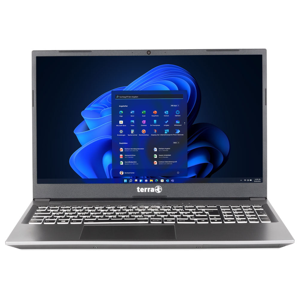 Terra Mobile 1517 Laptop (Intel Core i5-1235U - 8GB Ram - M.2 NVMe 500GB - Intel Iris Xe Graphics - 15.6 Inch FHD) (Open Box)