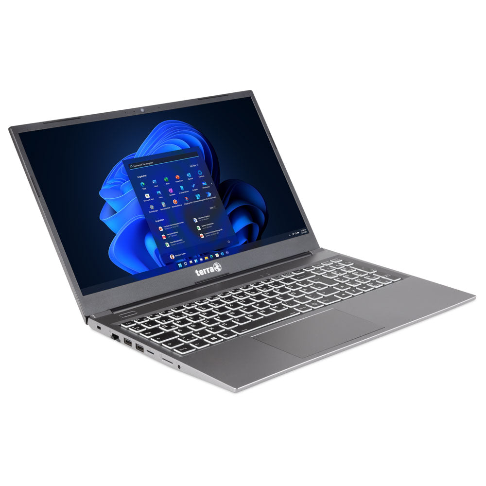 Terra Mobile 1517 Laptop (Intel Core i5-1235U - 8GB Ram - M.2 NVMe 500GB - Intel Iris Xe Graphics - 15.6 Inch FHD) 