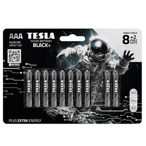 Tesla Black+ AAA (8+2) Pcs Alkaline Battery