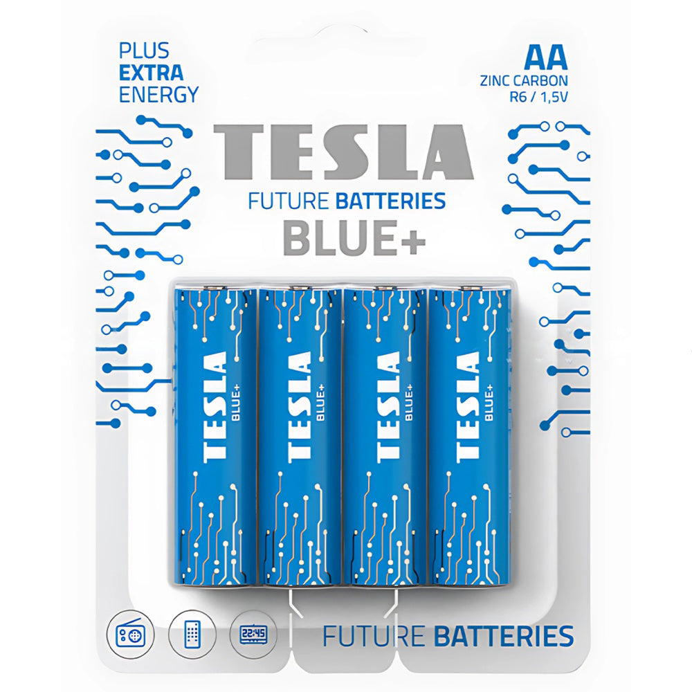 Tesla Blue+ AA4 Zinc Battery