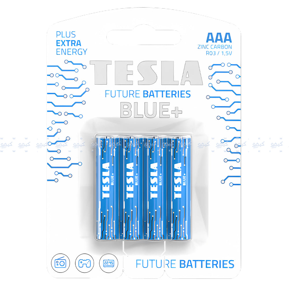Tesla Blue+ AAA4 Zinc Battery