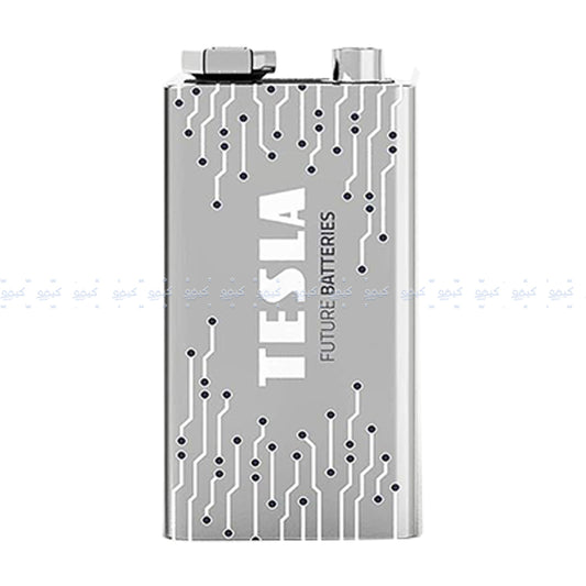 بطارية تسلا الكالين 9 فولت +Silver