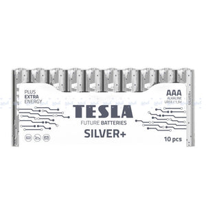 بطارية تسلا الكالين 10 قطعة Silver+ AAA