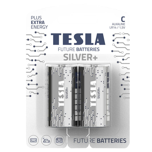Tesla Silver+ C2 Alkaline Battery
