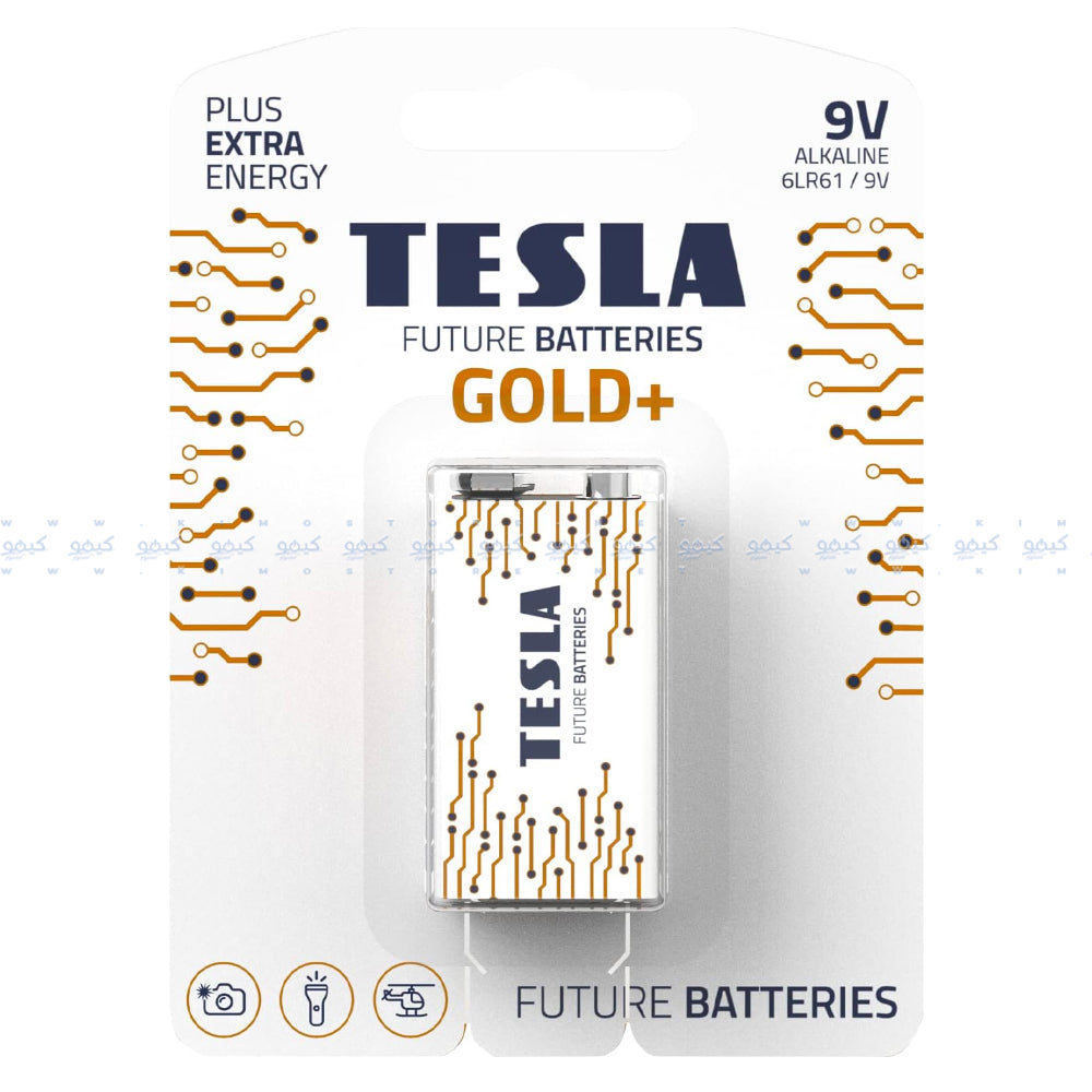 Tesla Gold+ 9V Alkaline Battery