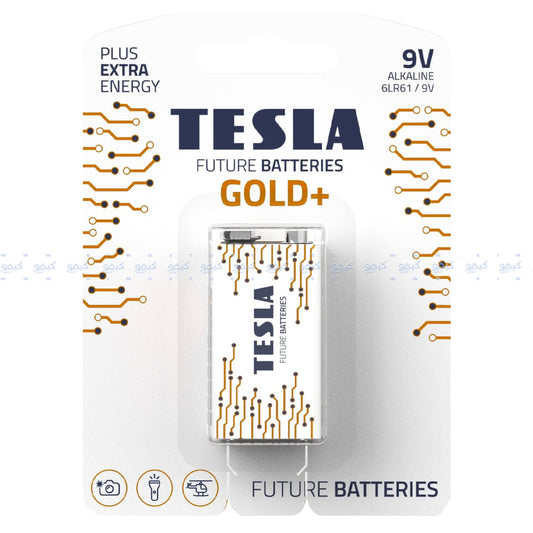 Tesla Gold+ 9V Alkaline Battery