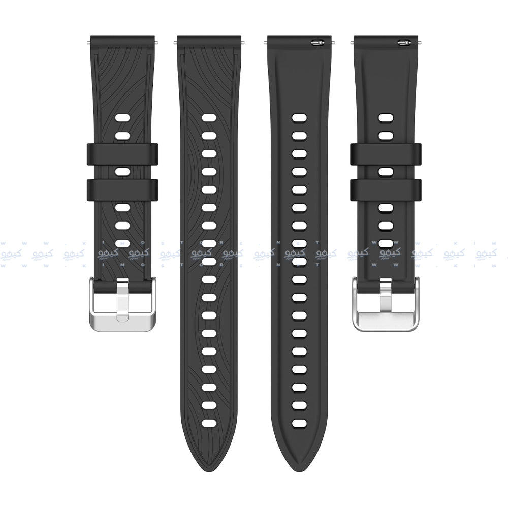 سوار ساعة سيليكون مزخرف (22 ملم)