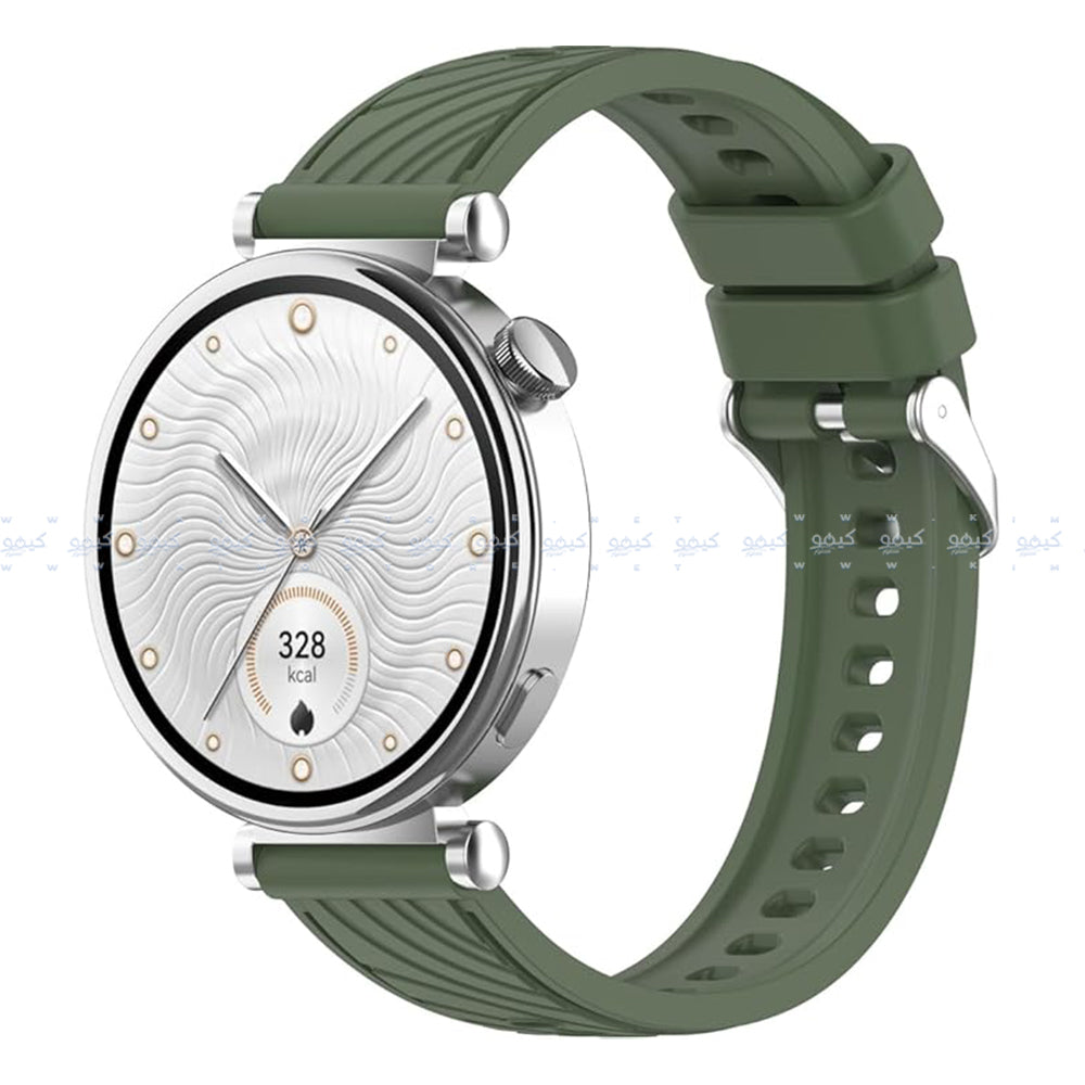 سوار ساعة سيليكون مزخرف (22 ملم)