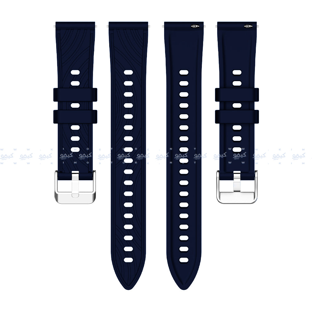 سوار ساعة سيليكون مزخرف (22 ملم)