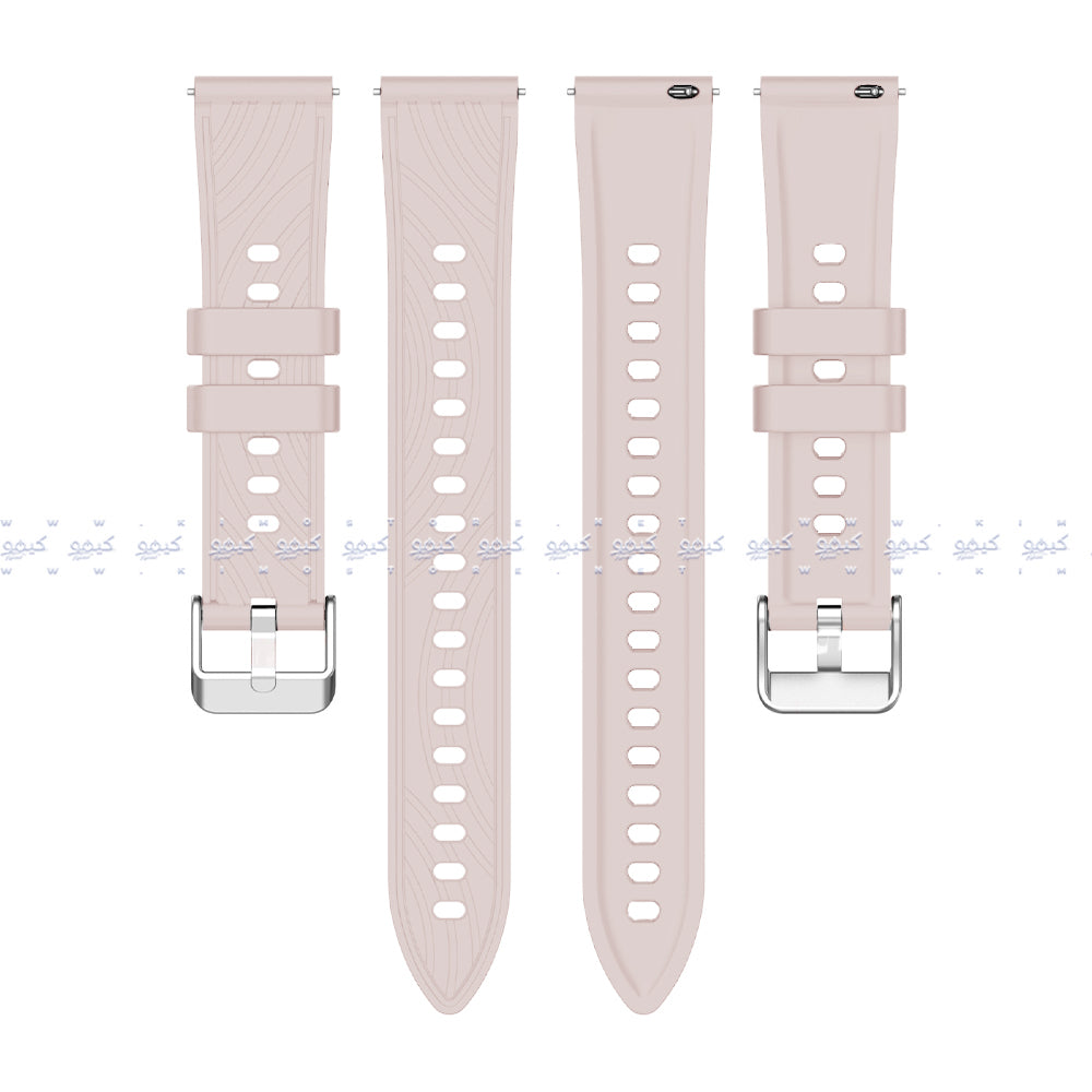 سوار ساعة سيليكون مزخرف (22 ملم)