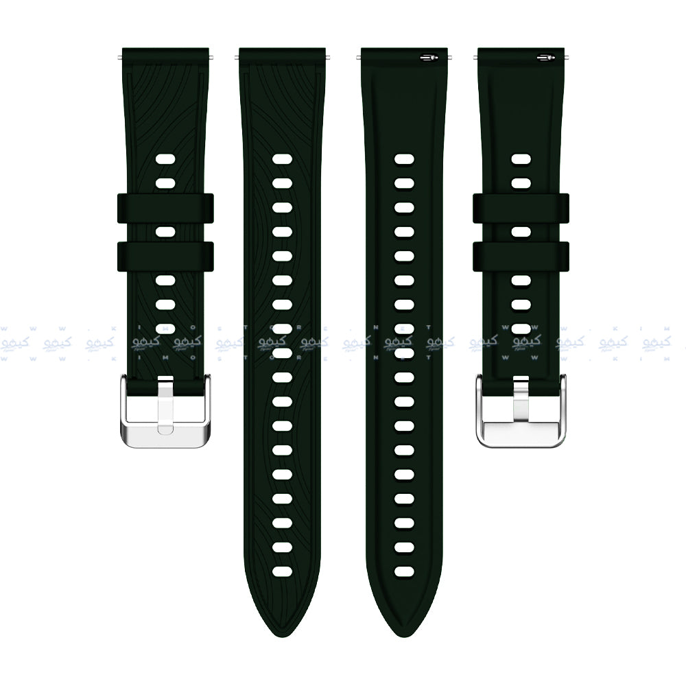 سوار ساعة سيليكون مزخرف (22 ملم)