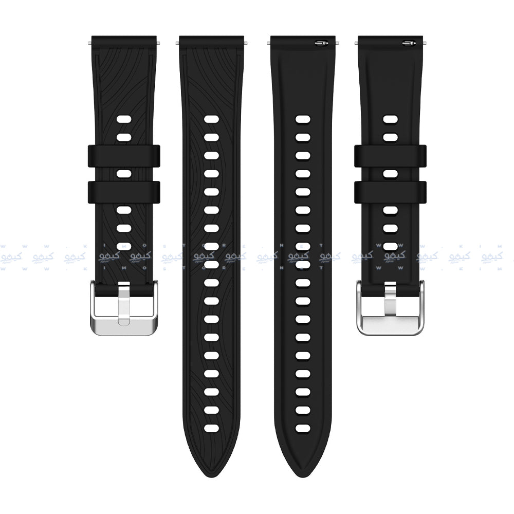 سوار ساعة سيليكون مزخرف (22 ملم)