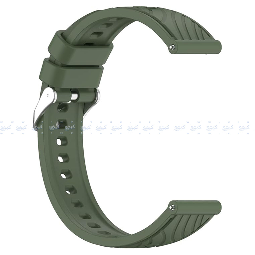 سوار ساعة سيليكون مزخرف (22 ملم)