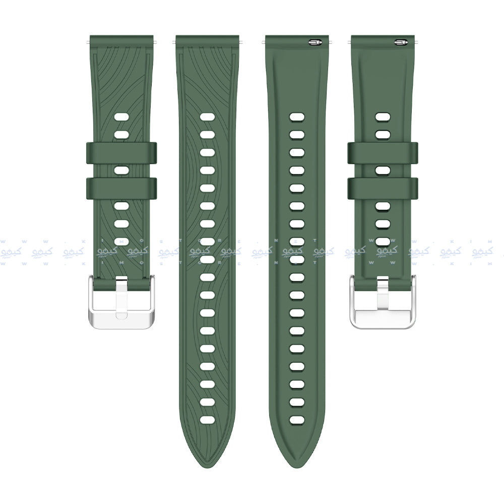 سوار ساعة سيليكون مزخرف (22 ملم)