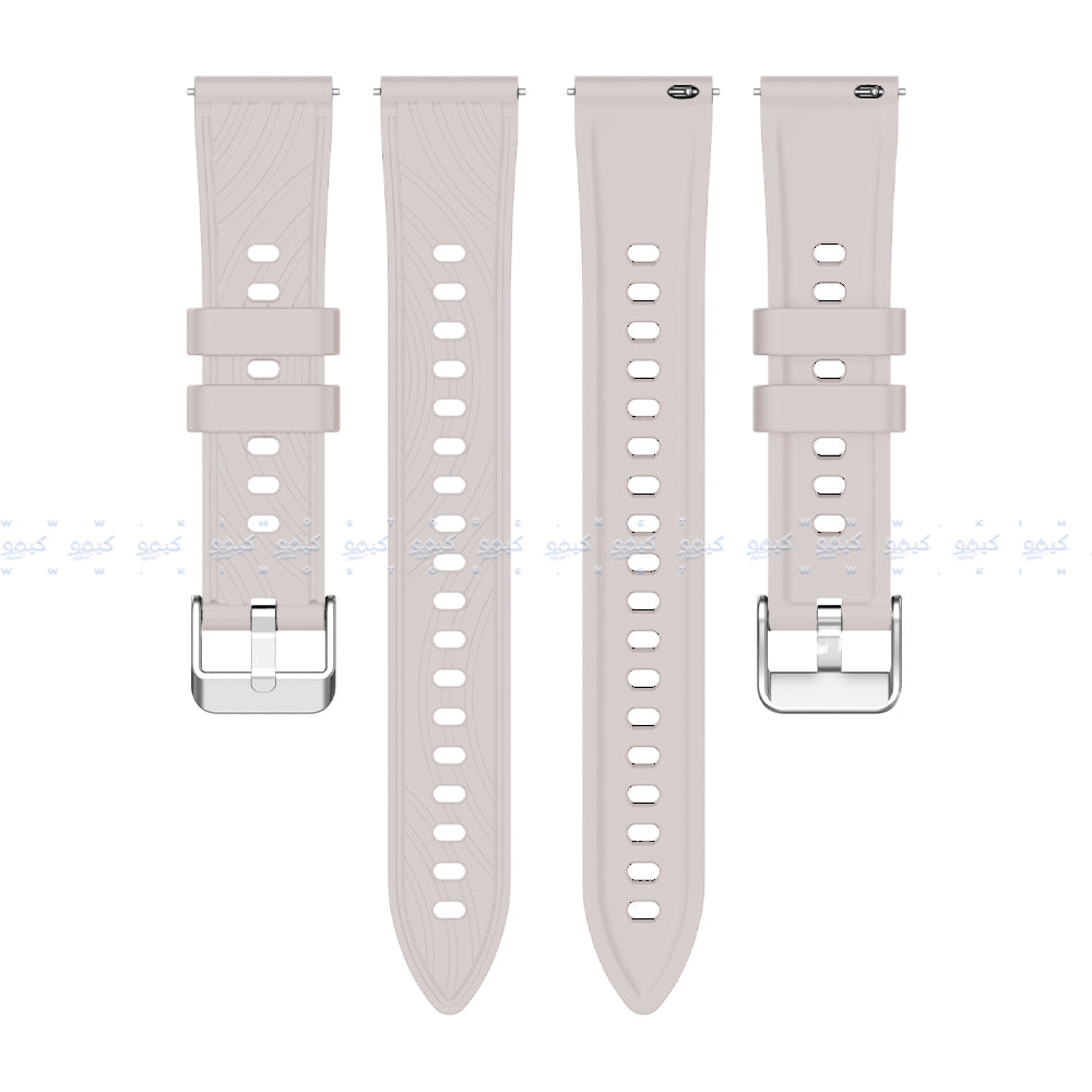 سوار ساعة سيليكون مزخرف (22 ملم)