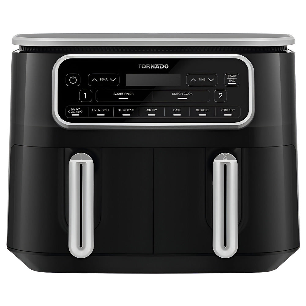 Tornado Air Fryer Dual Cook THF-2508DU-BS 8L 2500W - Black