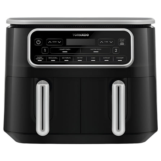 Tornado Air Fryer Dual Cook THF-2508DU-BS 8L 2500W - Black