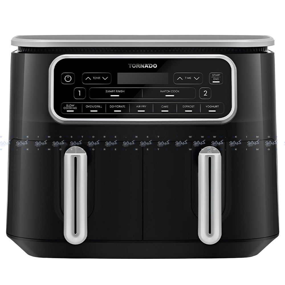 Tornado Air Fryer Dual Cook THF-2508DU-BS 8L 2500W - Black
