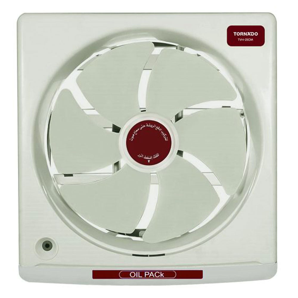شفاط هواء تورنيدو 25 سم (30 سم × 30 سم) TVH-25CM - كريمي
