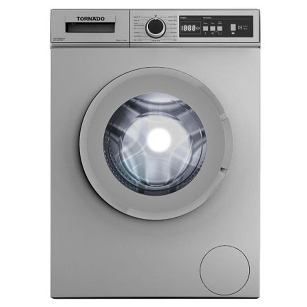 Tornado Front Load Fully Automatic Washing Machine TWV-FN68SLOA 6Kg - Silver