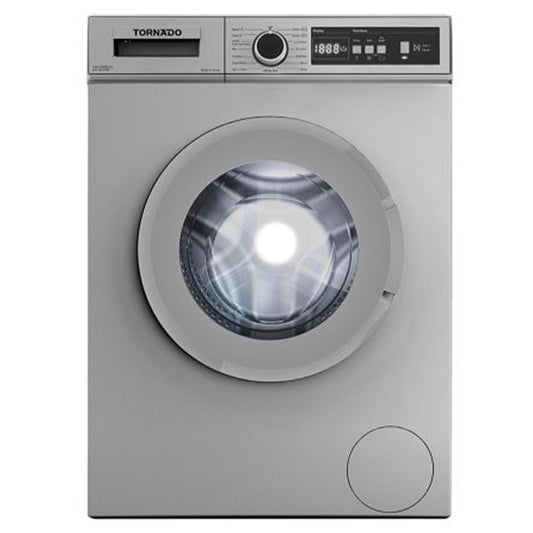 Tornado Front Load Fully Automatic Washing Machine TWV-FN68SLOA 6Kg - Silver