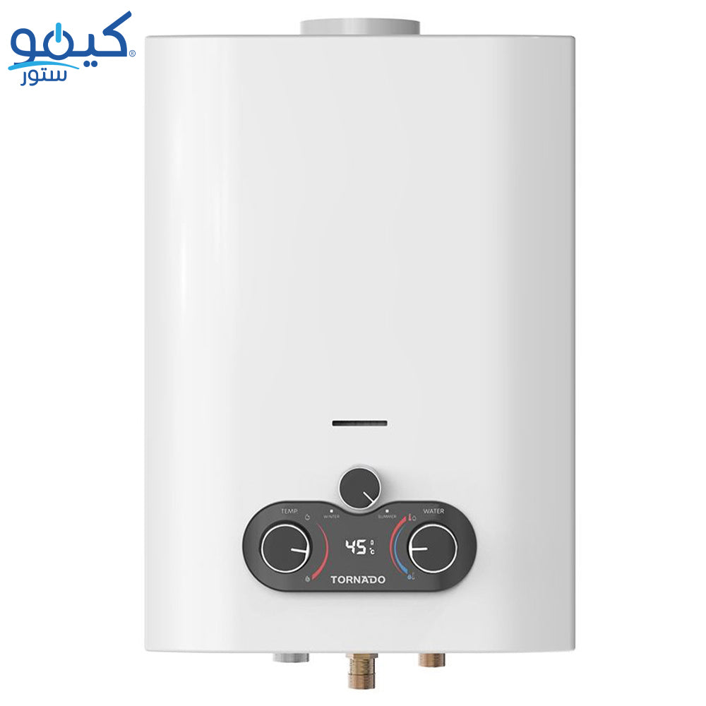 Tornado Gas Water Heater With Chimney GHE-C06CNE-W 6L - White