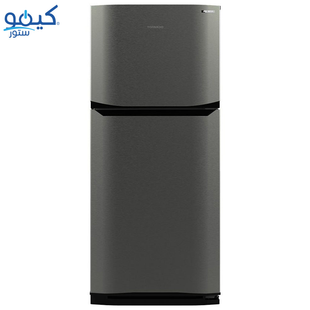 Tornado Refrigerator RF-40FTV-DST Inverter No Frost 355L 2 Doors - Dark Stainless