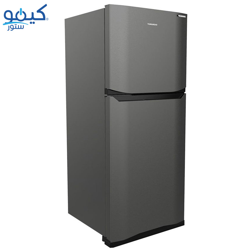 Tornado Refrigerator RF-40FTV-DST Inverter No Frost 355L 2 Doors - Dark Stainless