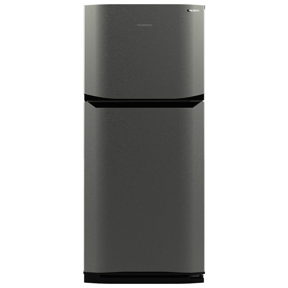 Tornado Refrigerator RF-40FTV-DST Inverter No Frost 355L 2 Doors - Dark Stainless