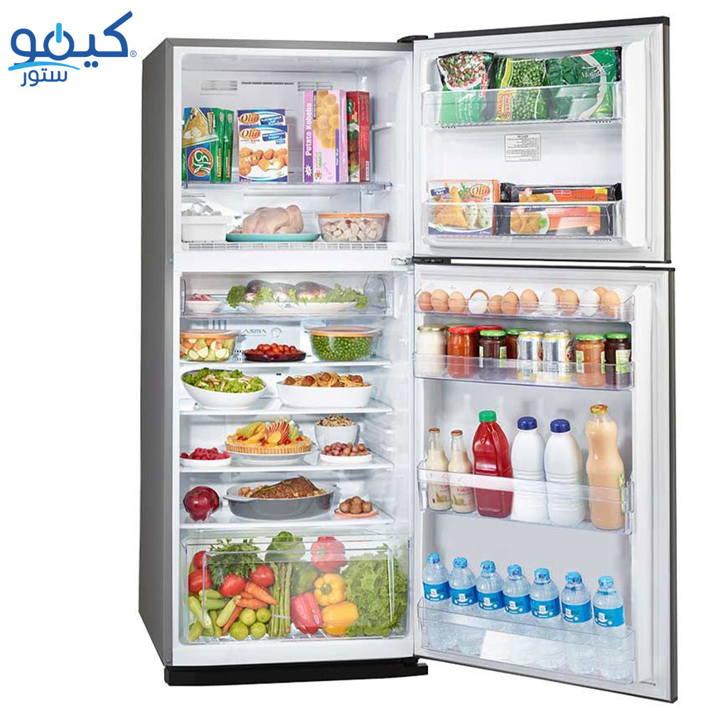 Tornado Refrigerator RF-40FTV-DST Inverter No Frost 355L 2 Doors - Dark Stainless