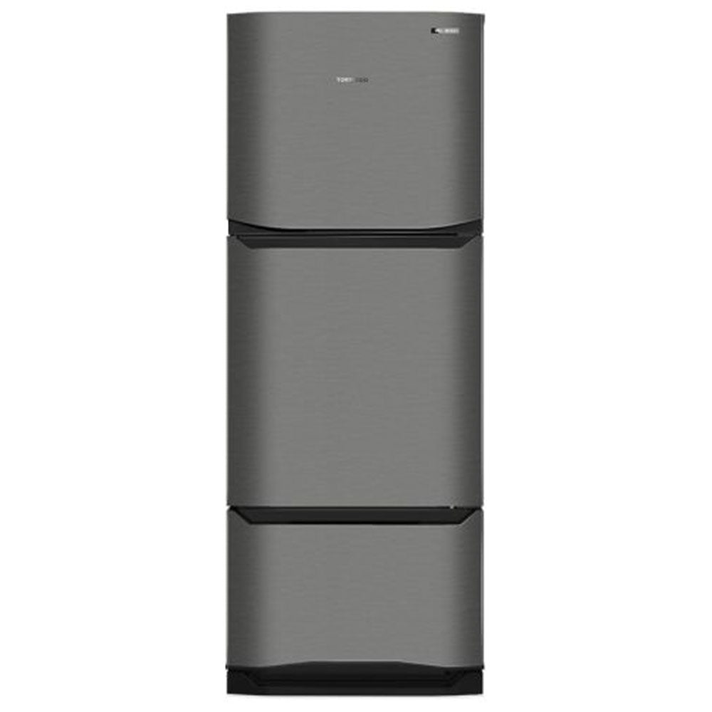 Tornado Refrigerator RF-45FTV-DST Inverter No Frost 351L 3 Doors - Dark Stainless