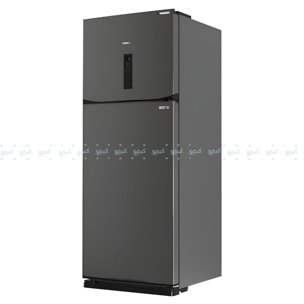 ثلاجة تورنيدو نوفروست انفرتر ديجيتال 2 باب 396 لتر RF-480ATV-DST - ستانلس داكن