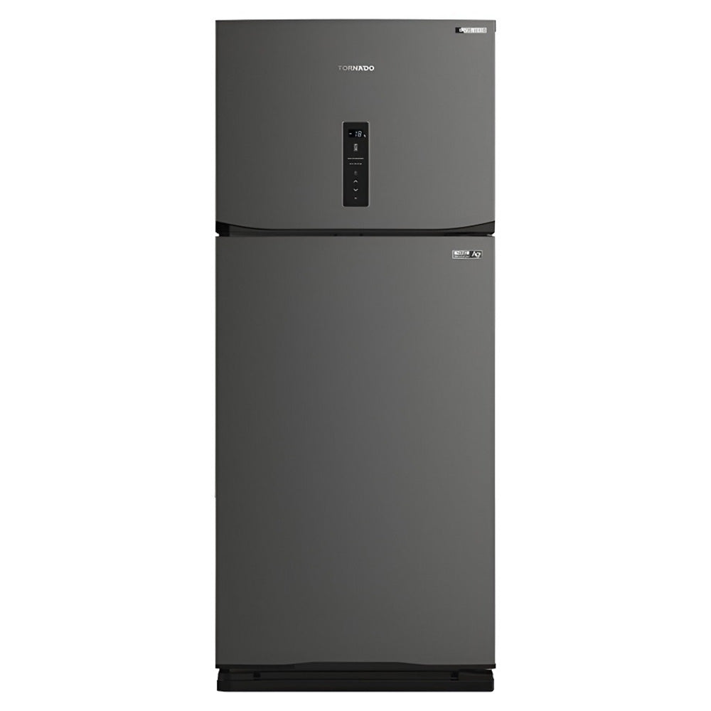 Tornado Refrigerator RF-580ATV-DST Inverter Digital No Frost 450L 2 Doors - Dark Stainless
