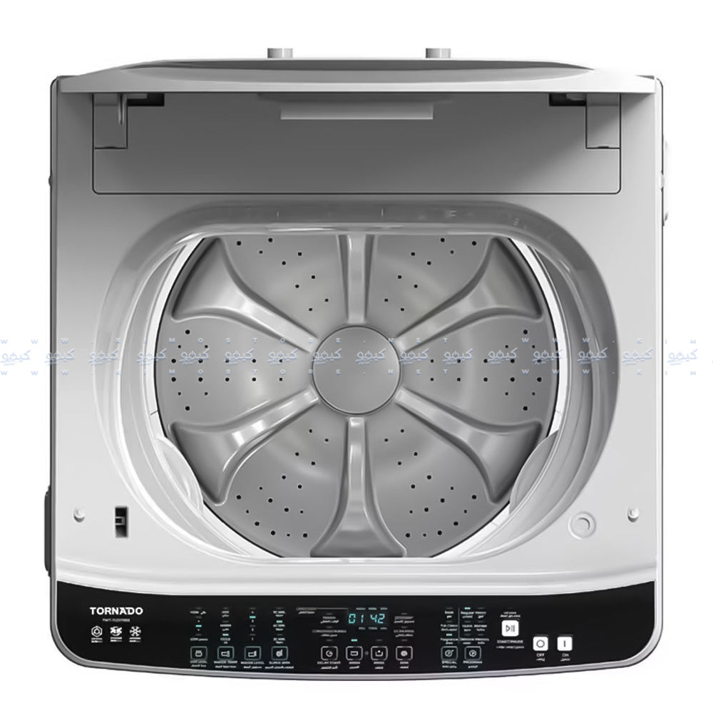 Tornado Top Load Automatic Washing Machine DDM Inverter Pump TWT-TLD17RSS 17Kg - Stainless