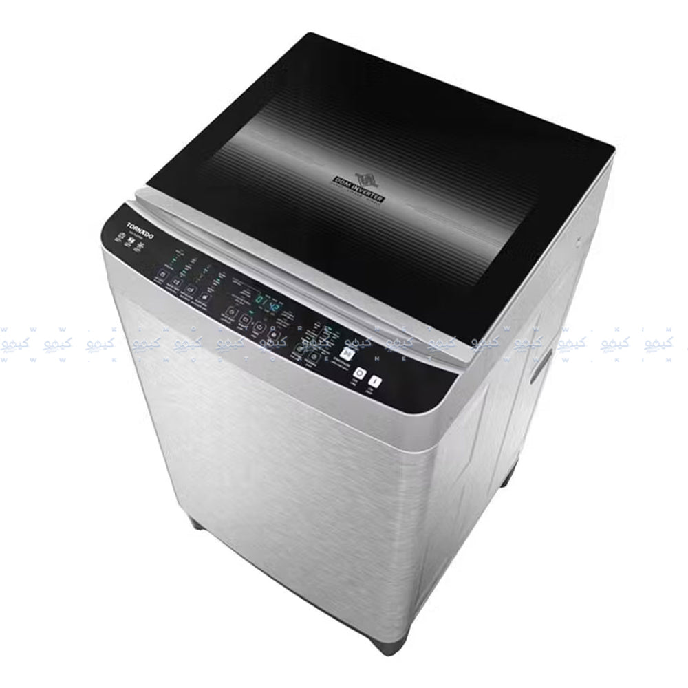 Tornado Top Load Automatic Washing Machine DDM Inverter Pump TWT-TLD17RSS 17Kg - Stainless