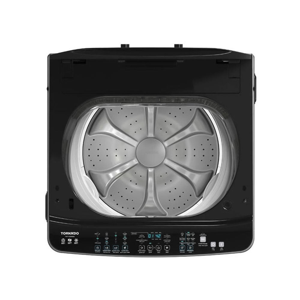 Tornado Top Load Fully Automatic Washing Machine DDM Inverter Pump TWT-TLD15RDS 15Kg - Dark Silver