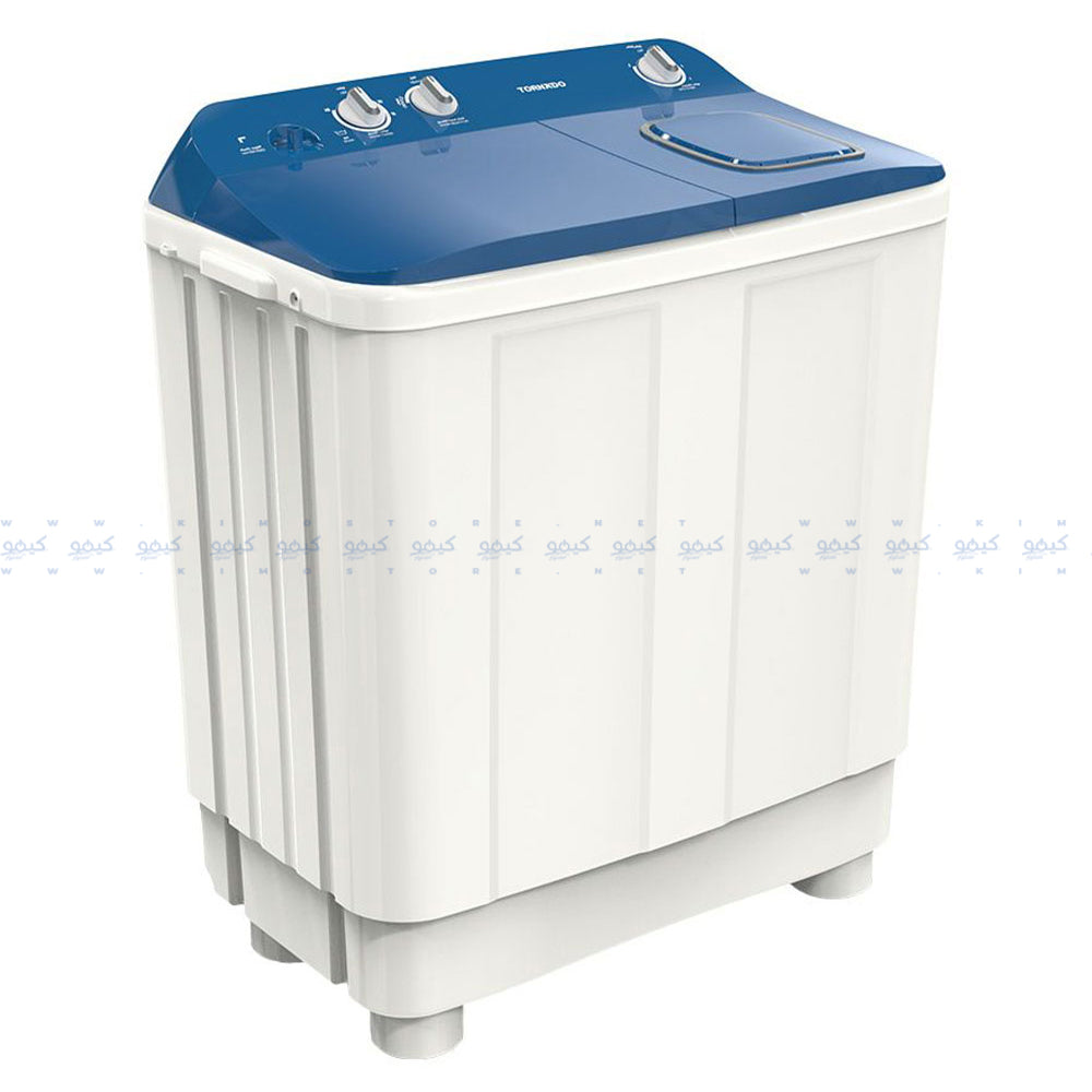 Tornado Top Load Half Automatic Washing Machine Pump TMH-HS12CP(WB) 12Kg - White x Blue