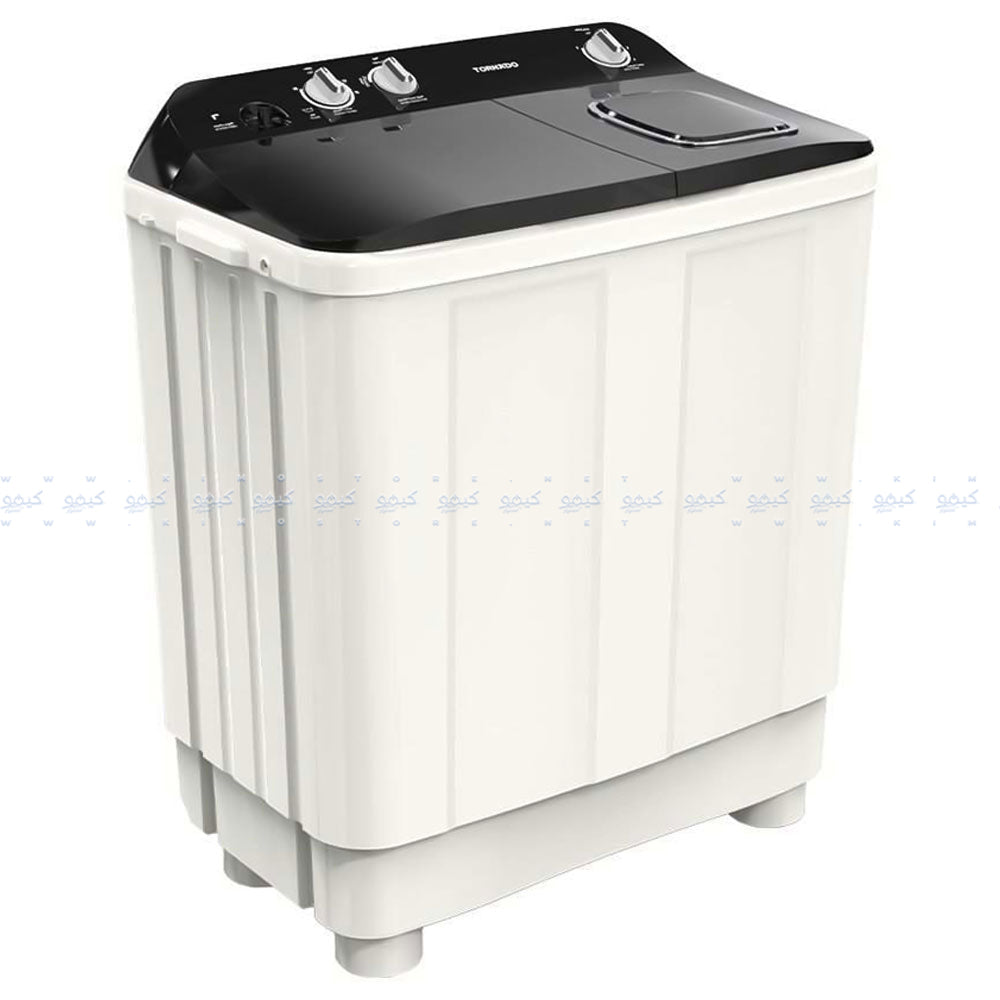 Tornado Top Load Half Automatic Washing Machine TMH-HS12C(WK) 12Kg - White x Black