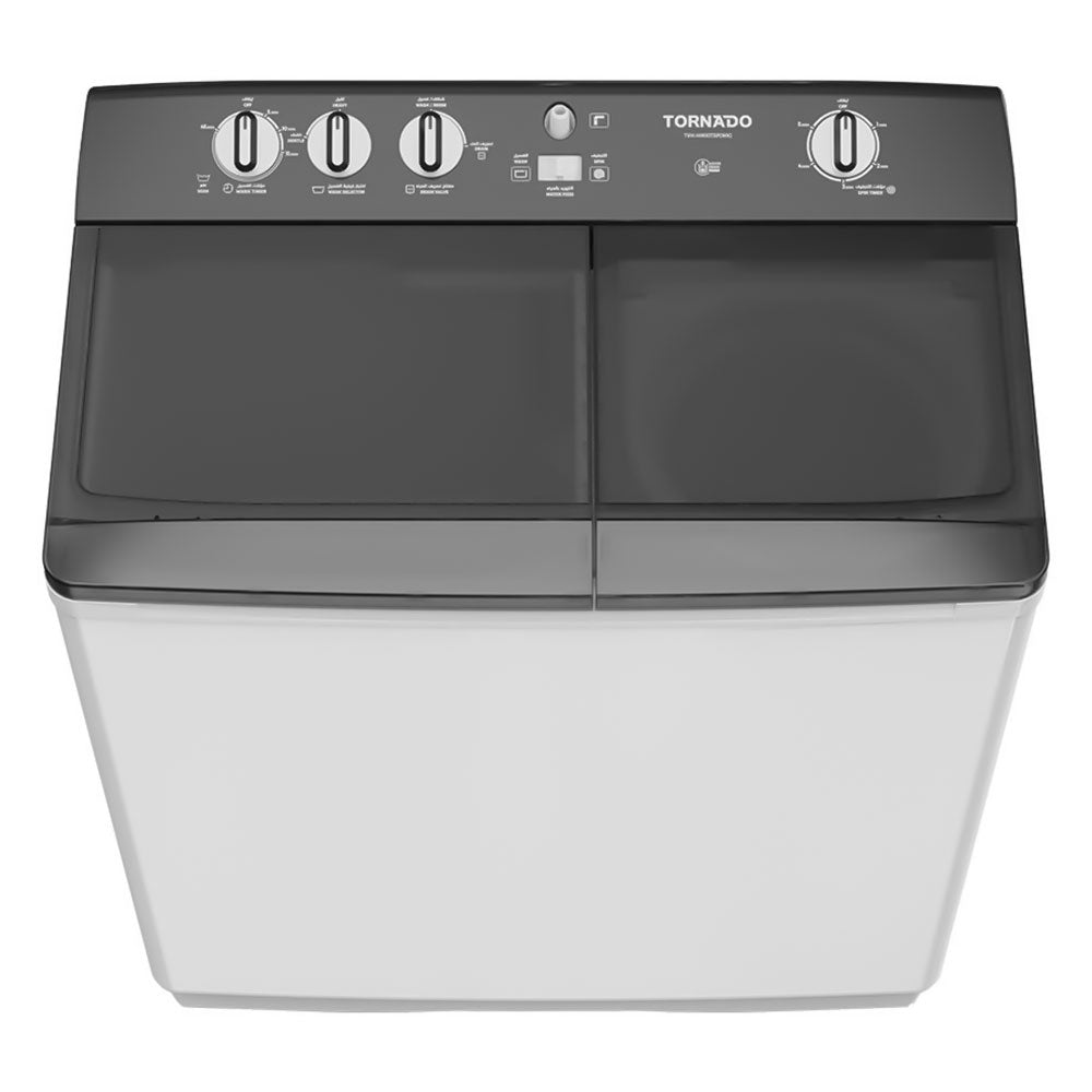 Tornado Top Load Half Automatic Washing Machine TVH-HM10TS(WK) 10Kg 